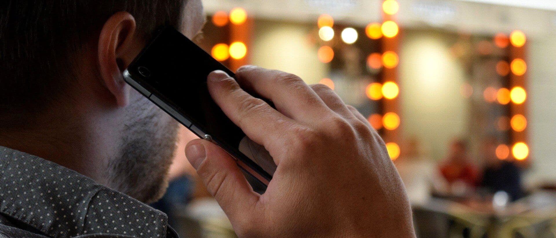 Man talking on the phone